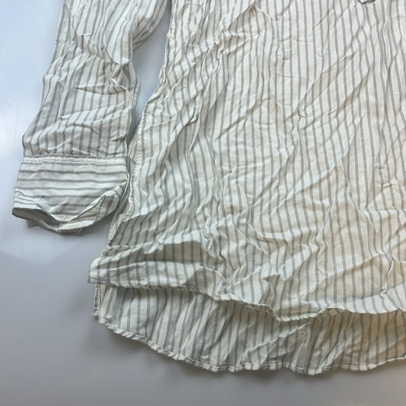 Aerie Striped Half Buttoned Shirt S120-1 - Picture 3 of 7
